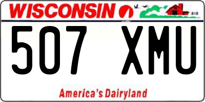 WI license plate 507XMU