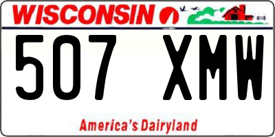 WI license plate 507XMW