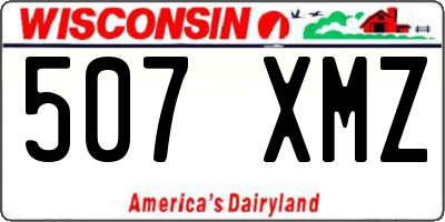 WI license plate 507XMZ