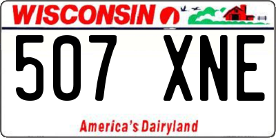 WI license plate 507XNE