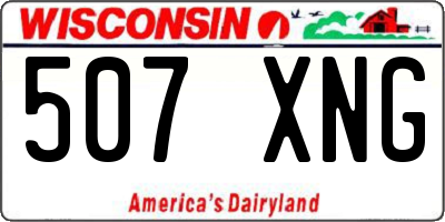 WI license plate 507XNG