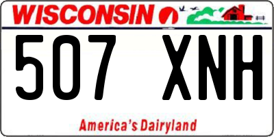 WI license plate 507XNH