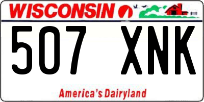 WI license plate 507XNK