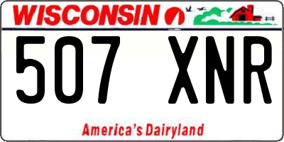 WI license plate 507XNR