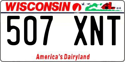 WI license plate 507XNT