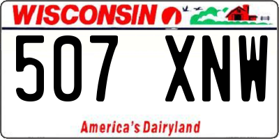 WI license plate 507XNW