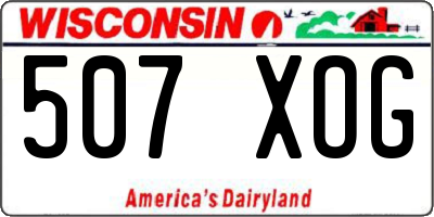 WI license plate 507XOG