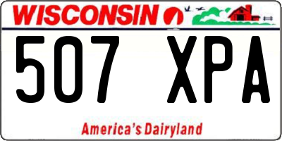 WI license plate 507XPA