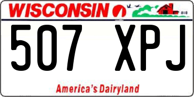 WI license plate 507XPJ