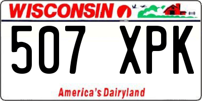 WI license plate 507XPK