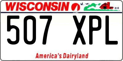 WI license plate 507XPL