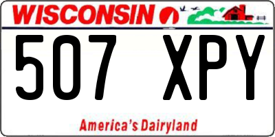 WI license plate 507XPY