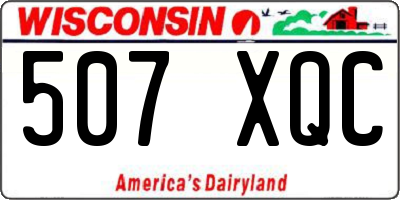 WI license plate 507XQC