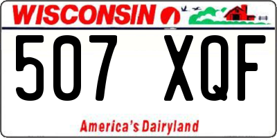 WI license plate 507XQF