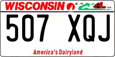 WI license plate 507XQJ