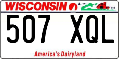 WI license plate 507XQL
