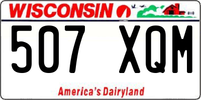 WI license plate 507XQM