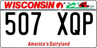 WI license plate 507XQP