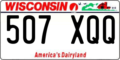 WI license plate 507XQQ