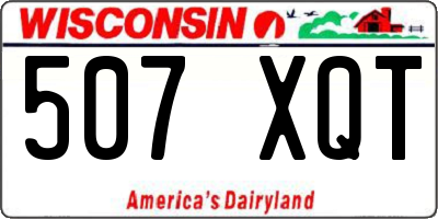 WI license plate 507XQT