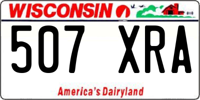 WI license plate 507XRA