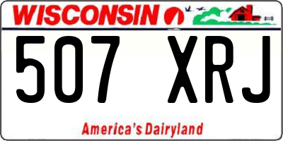 WI license plate 507XRJ