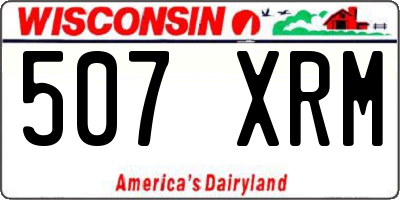 WI license plate 507XRM
