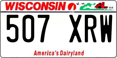 WI license plate 507XRW