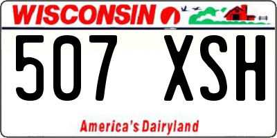 WI license plate 507XSH