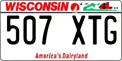 WI license plate 507XTG