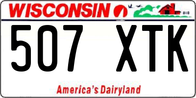 WI license plate 507XTK