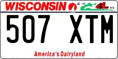 WI license plate 507XTM