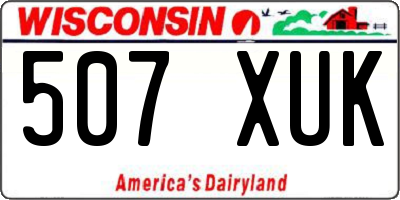 WI license plate 507XUK