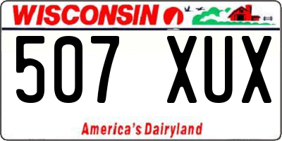 WI license plate 507XUX