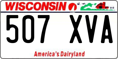 WI license plate 507XVA