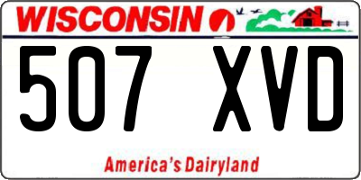 WI license plate 507XVD