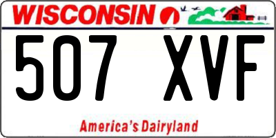 WI license plate 507XVF