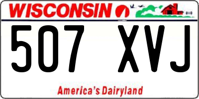 WI license plate 507XVJ