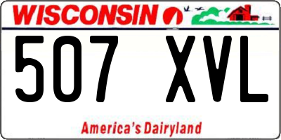 WI license plate 507XVL