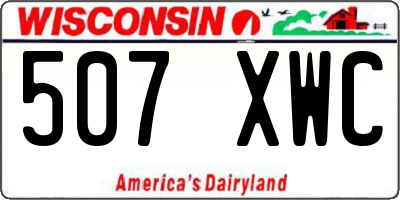 WI license plate 507XWC