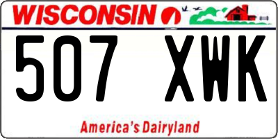 WI license plate 507XWK