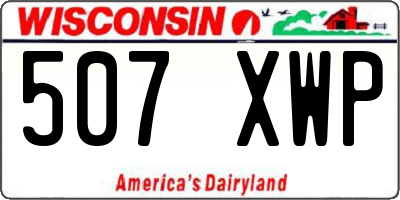 WI license plate 507XWP