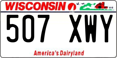WI license plate 507XWY