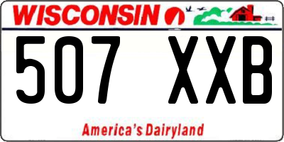 WI license plate 507XXB