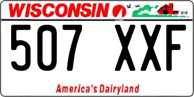 WI license plate 507XXF
