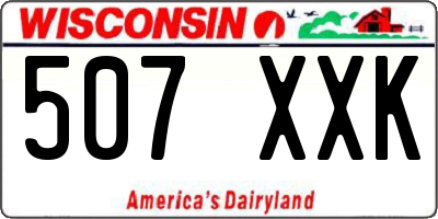 WI license plate 507XXK