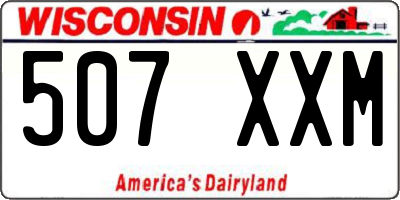 WI license plate 507XXM