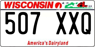 WI license plate 507XXQ