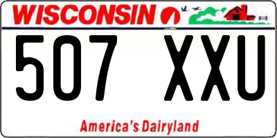 WI license plate 507XXU