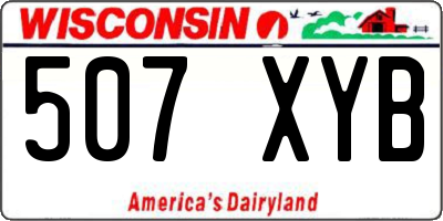 WI license plate 507XYB